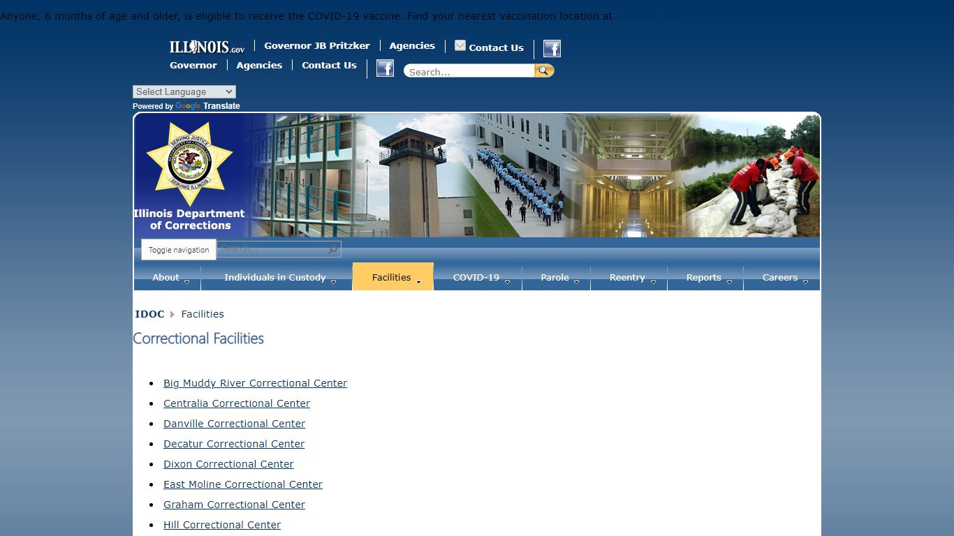 Correctional Facilities - Facilities - Illinois